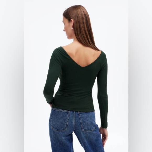 Madewell V Neck Shirt - Picture 3 of 6